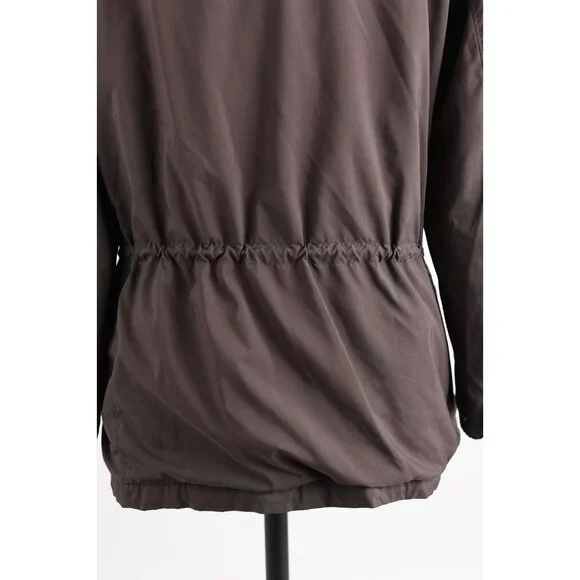 Loro Piana Cashmere Lined Women’s Traveller Parka Jacket SZ 46 Brown